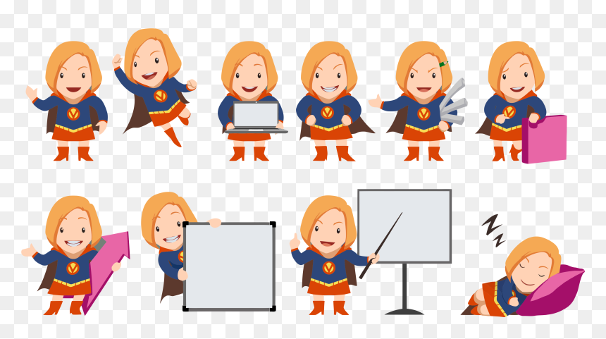 Business Women Characters Png, Transparent Png - businessman vector png