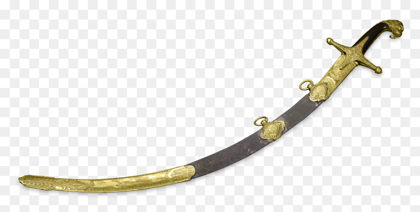 Mameluke Sabre Sword, HD Png Download - gold sword png