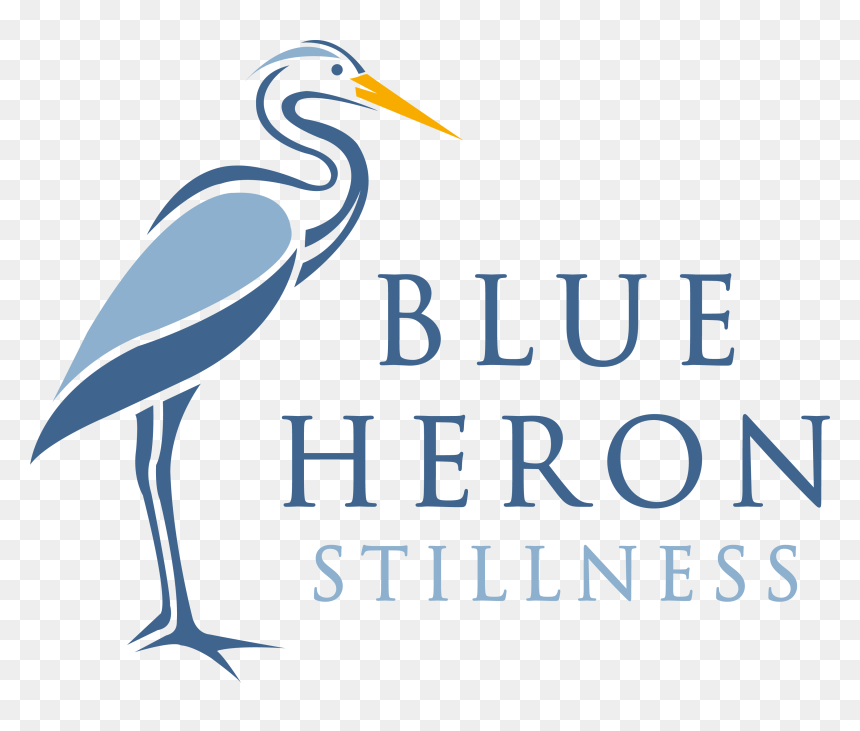 Blue Heron Stillness - Blue Heron Logo, HD Png Download - blue heron png
