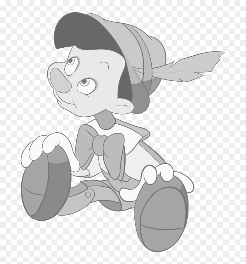 Pinocchio Png - Pinocchio Black And White, Transparent Png - pinocchio nose png