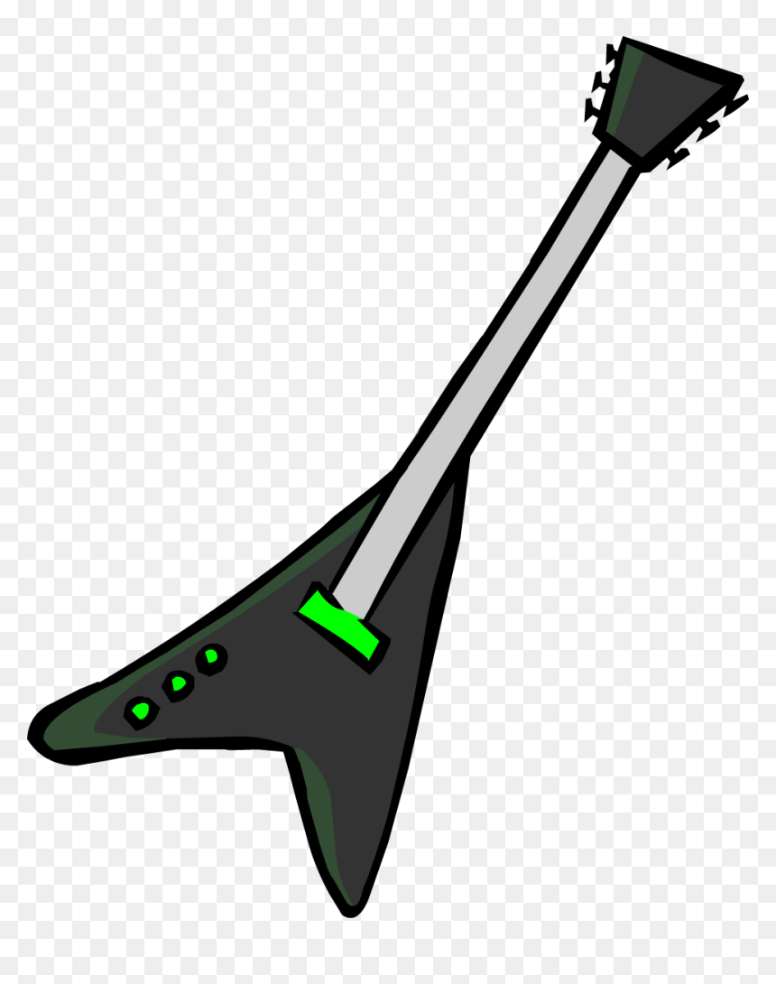 Club Penguin Wiki - Club Penguin Electric Guitar, HD Png Download - guitarra electrica png