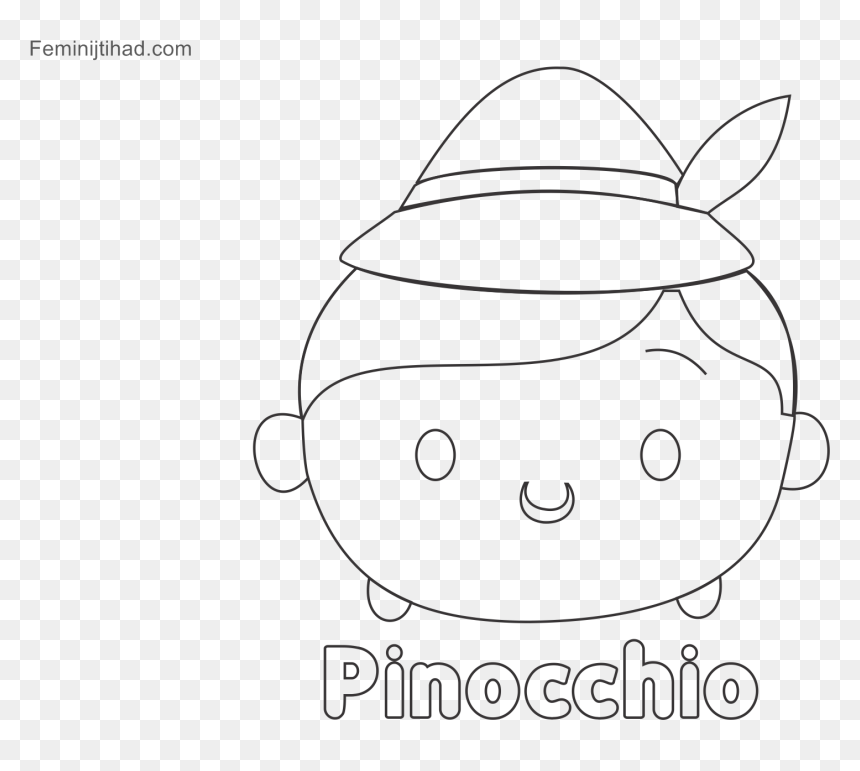Transparent Disney Tsum Tsum Clipart - Tsum Tsum Para Colorear Pinocho, HD Png Download - pinocchio nose png