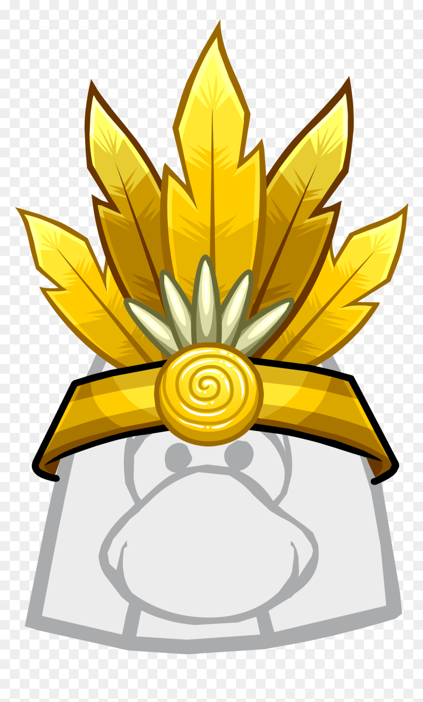 Club Penguin Rewritten Wiki - Club Penguin With Hair, HD Png Download - flower headband png