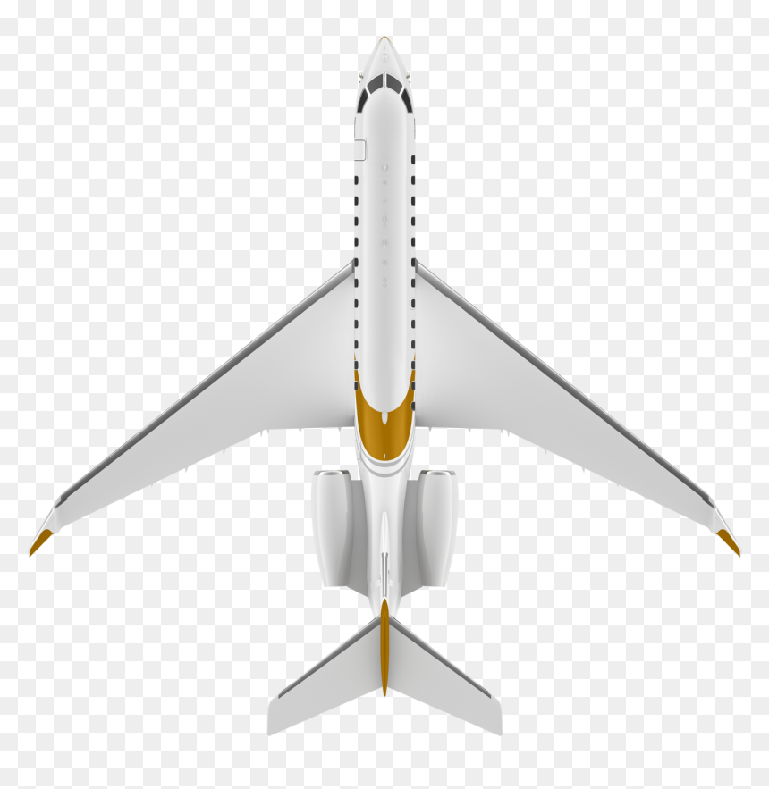 Global 8000 Top View - Global Express Top View, HD Png Download - airplane wing png