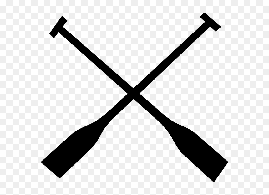 Rowing Panda Free Images - Crossed Oars Clipart, HD Png Download - stick woman png