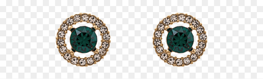 Earrings, HD Png Download - emerald gem png