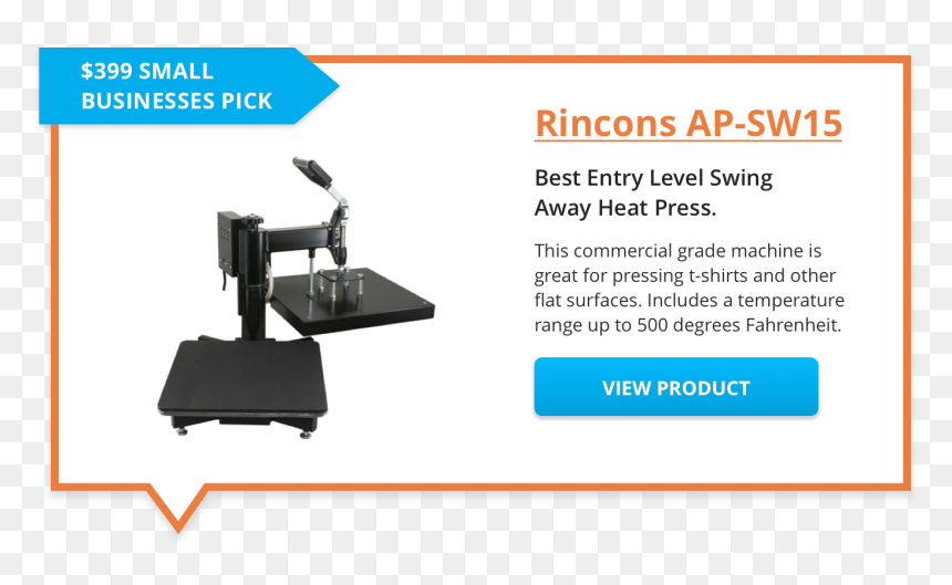 15 X 15 Rincons Press - Desk, HD Png Download - heat press png