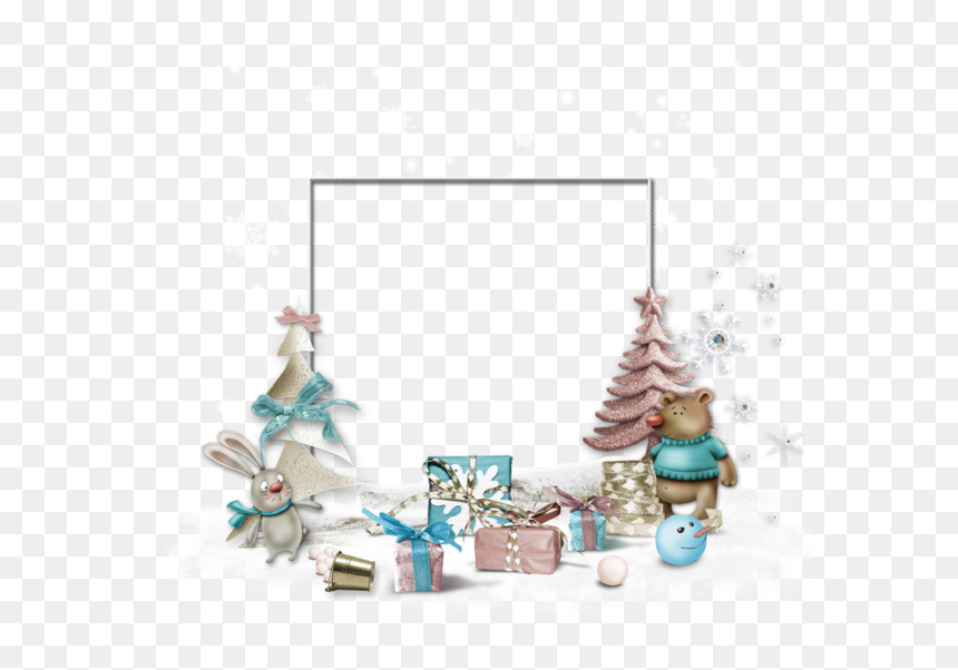 Cadre Noël, Hiver, Cluster / Winter Frame, Christmas - Christmas Day, HD Png Download - christmas png frame