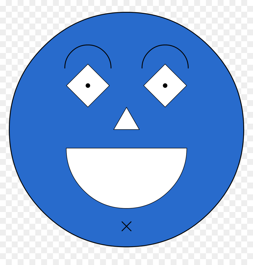 Trazando Formas Geométricas - Geometric Smiley Face, HD Png Download - formas geometricas png