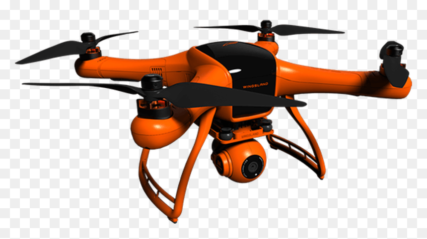 Side View Of The Scarlet Minivet Rc Quadcopter Drone - Wingsland Scarlet Minivet Drone, HD Png Download - uav png
