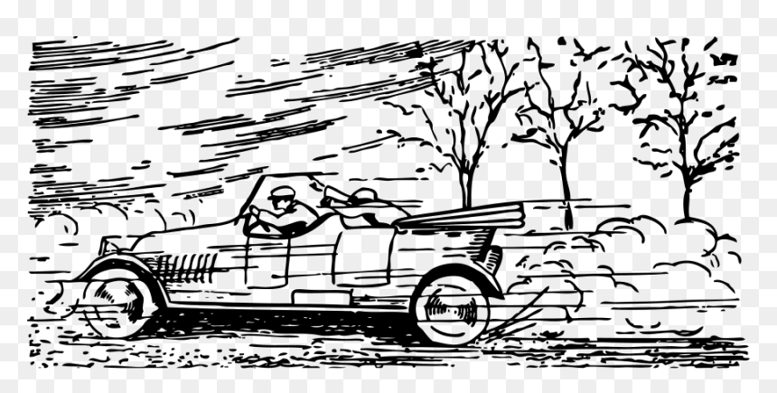 Speeding Car Svg Clip Arts - Speeding Car Clip Art, HD Png Download - speeding car png