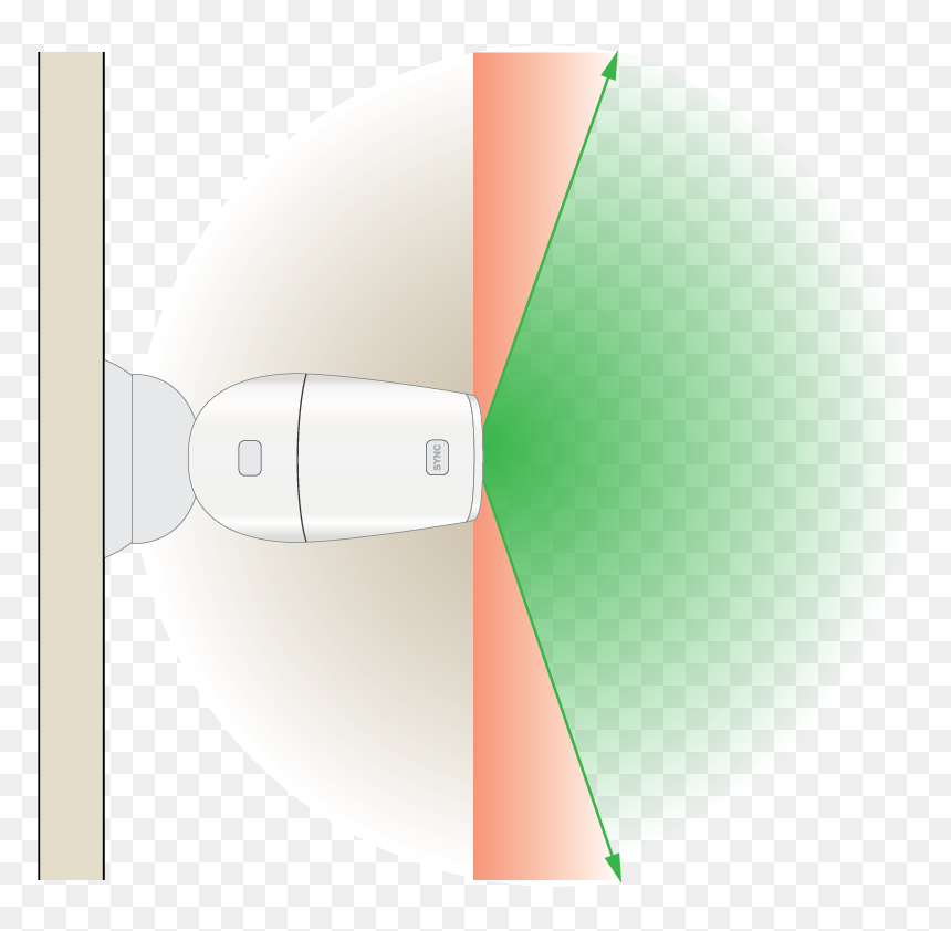 Arlo Pro 2 Horizontal Fov - Arlo Pro 2 Camera View, HD Png Download - camera glare png