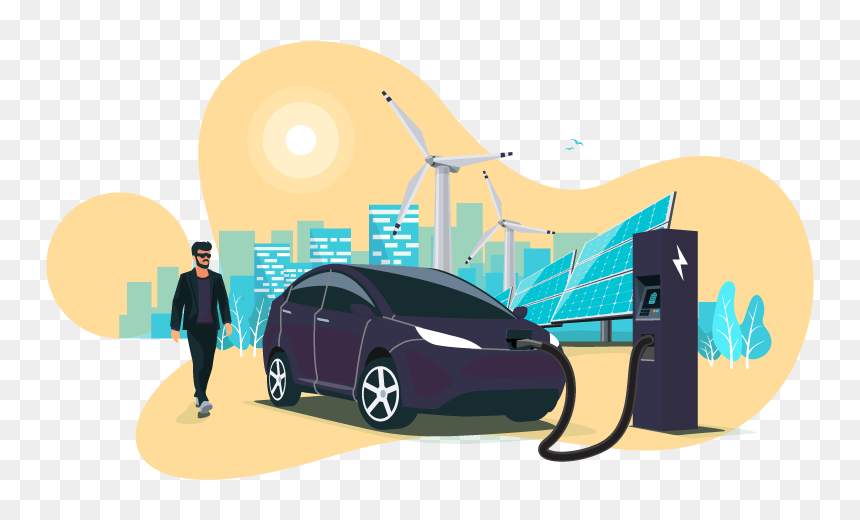 Electric Cars - Electric Car, HD Png Download - speeding car png