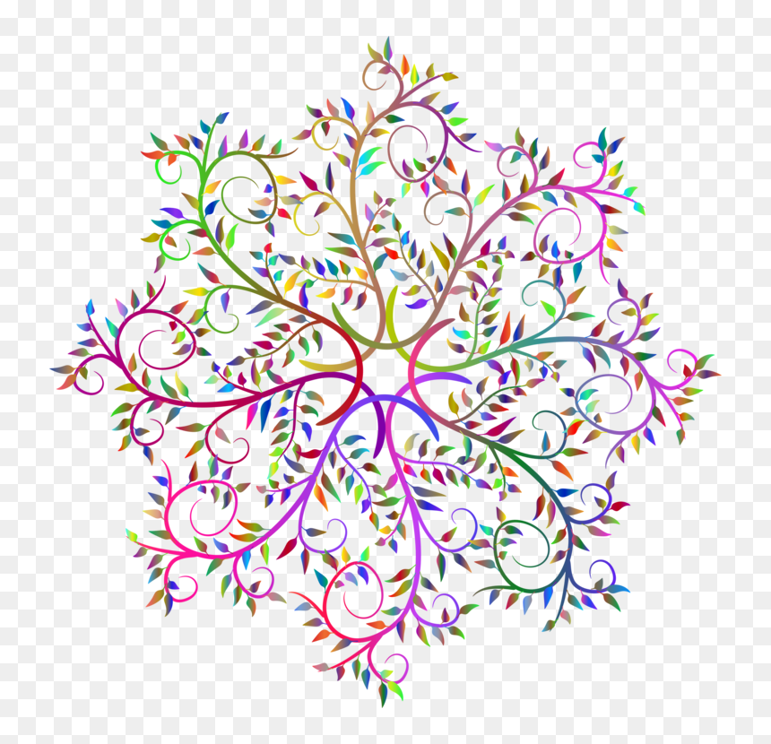 Visual Arts,plant,motif - Circle, HD Png Download - laurel branch png