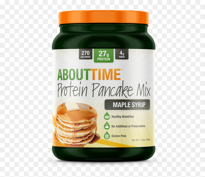 About Time Pancake Mix - Time Protein Pancake Mix, HD Png Download - pancake stack png