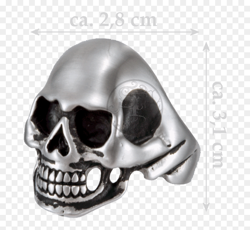 Skull Statement Biker Skullhead Ring Stainless Steel - Skull, HD Png Download - biker skull png