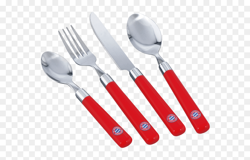 Cutlery, Set Of - Kind Bayern München Fanartikel, HD Png Download - fork knife spoon png