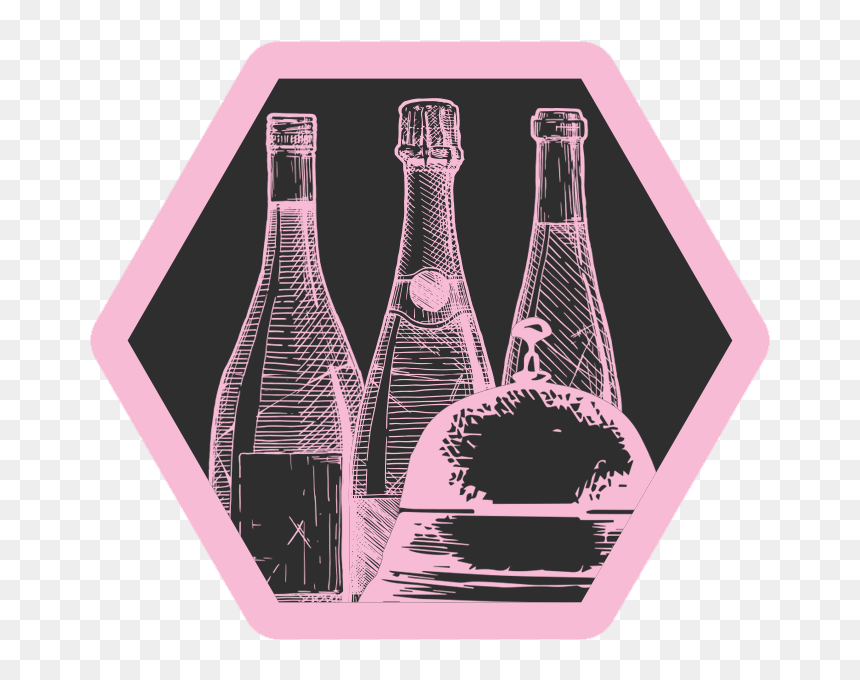 Join The Glow Club To Get More Blowouts - Wine Bottle, HD Png Download - pink glow png