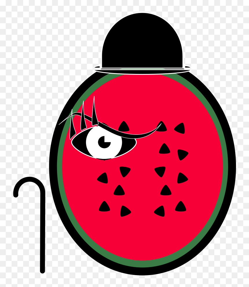 Sandía Suicida, HD Png Download - watermelon cartoon png