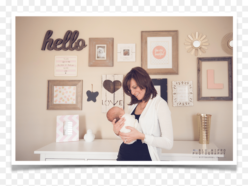 Lifestyle Newborn Photography Pittsburgh - Art Exhibition, HD Png Download - baby girl frame png