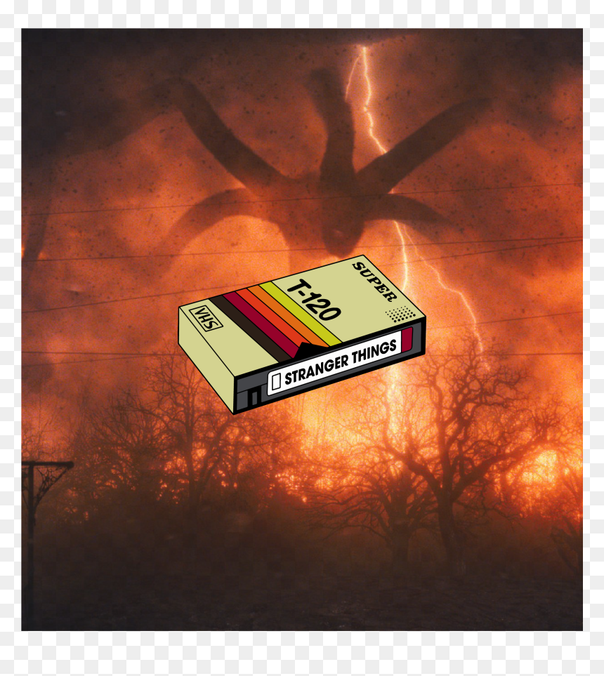 Image Of Stranger Things Vhs Bootleg - Mind Flayer Stranger Things, HD Png Download - stranger things christmas lights png