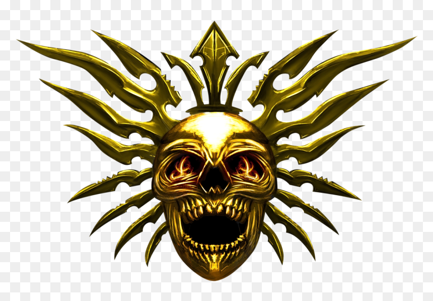 Metal Blade Skull - Illustration, HD Png Download - metal skull png