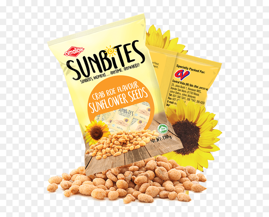 Sunbites Crab Roe Sunflower Seeds - Seed, HD Png Download - sunflower seeds png