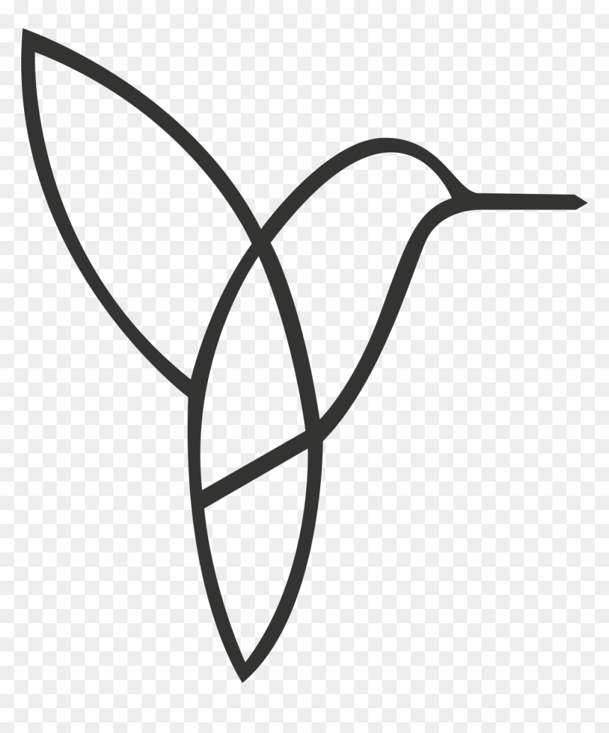Line Art, HD Png Download - colibri png