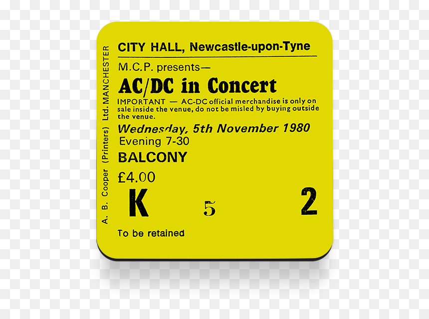 Newcastle City Hall Tickets - Colorfulness, HD Png Download - ticket stub png
