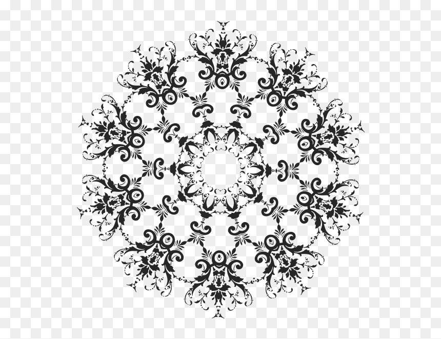 Round Floral Vector Silhouette - Evernym Sovrin, HD Png Download - halo vector png