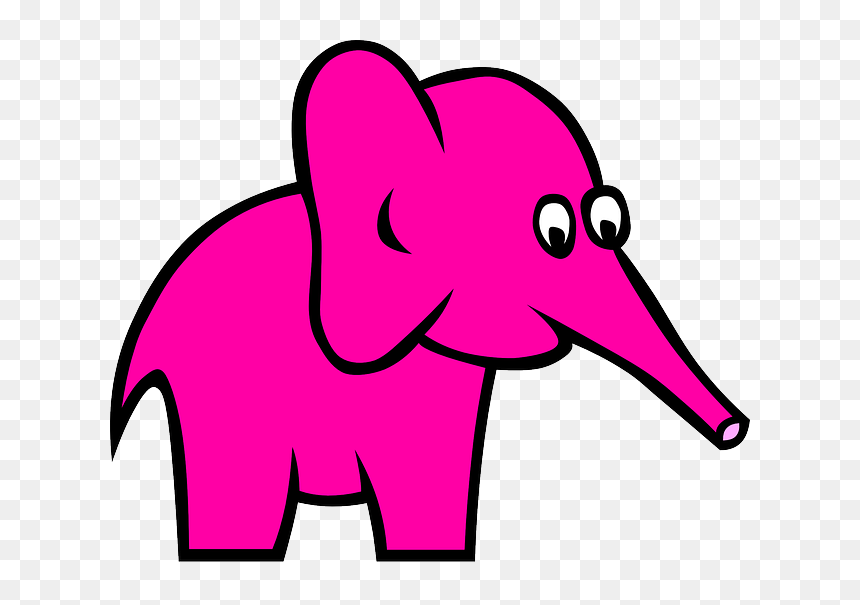 Pink Elephant Sticker Pack Messages Sticker-0 - Don T Think About A Pink Elephant, HD Png Download - pink elephant png