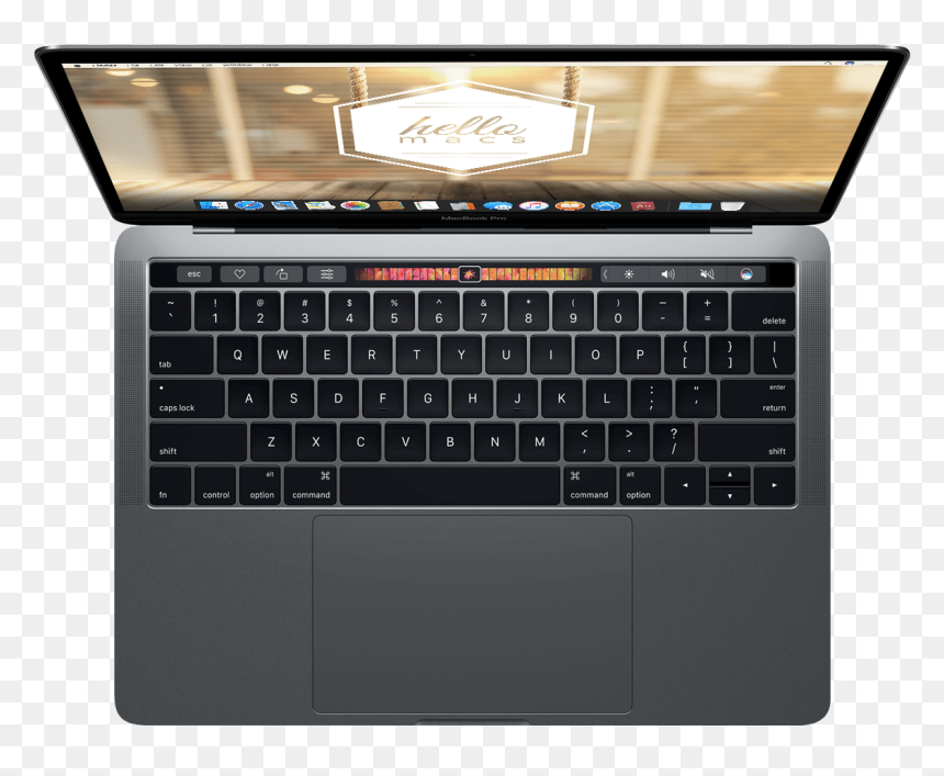Macbook Pro Retina Touchbar 2017, HD Png Download - mac book pro png