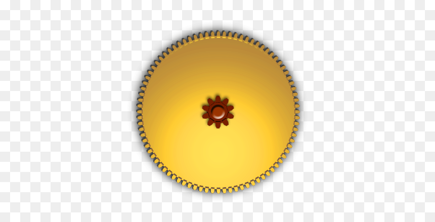 Gold Meta Png, Transparent Png - gear image png