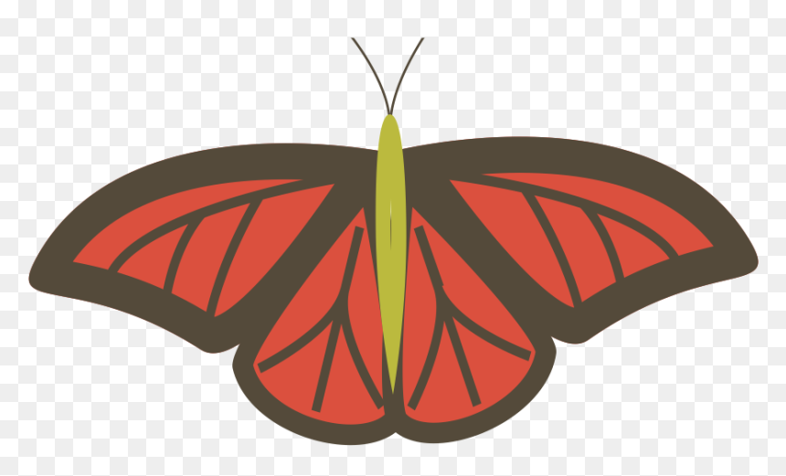 Butterfly, HD Png Download - orange butterfly png