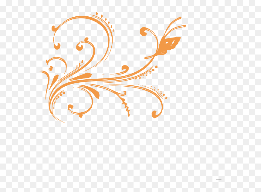 Floral Pink Vector Png, Transparent Png - orange butterfly png