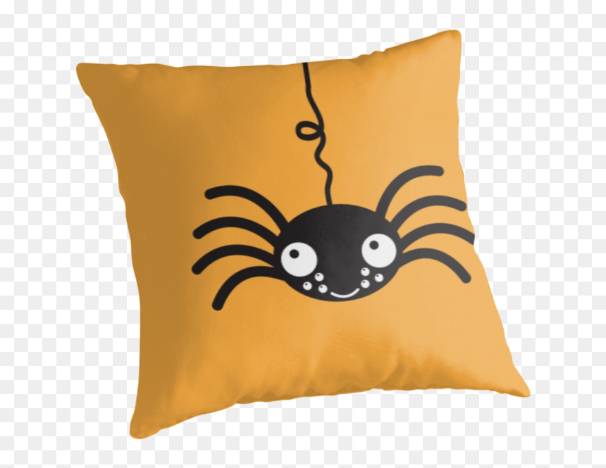 Cute Hanging Spider For Halloween By Jazzydevil - Cushion, HD Png Download - hanging spider png