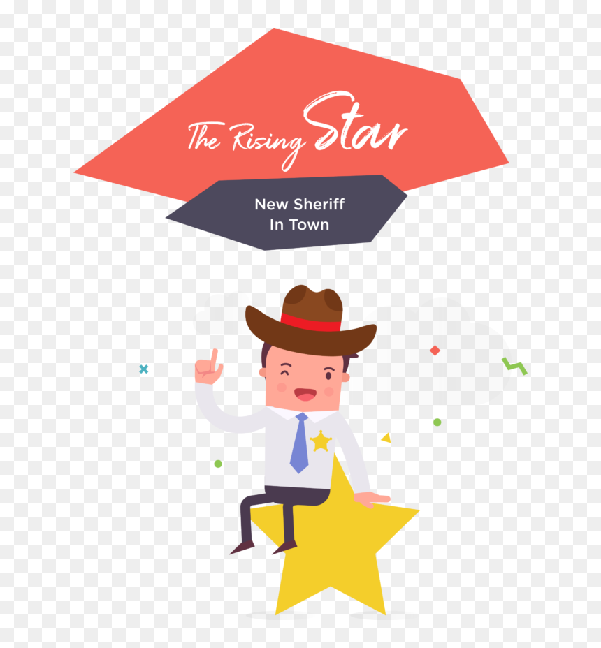 Cartoon, HD Png Download - cowboy star png