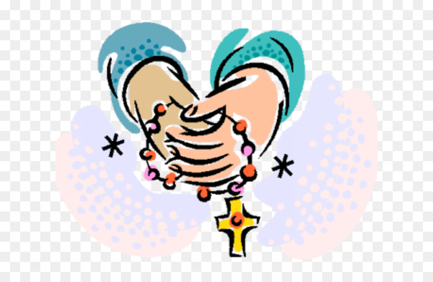 Rosary Clipart Png - Praying The Rosary Cartoon, Transparent Png - smile clipart png