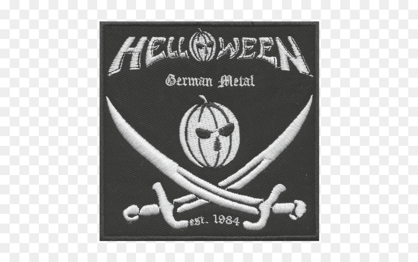 Helloween «pirate Pumpkin» Aufnäher - Pirates Of The Caribbean Black Pearl Logo, HD Png Download - pumpkin png black and white
