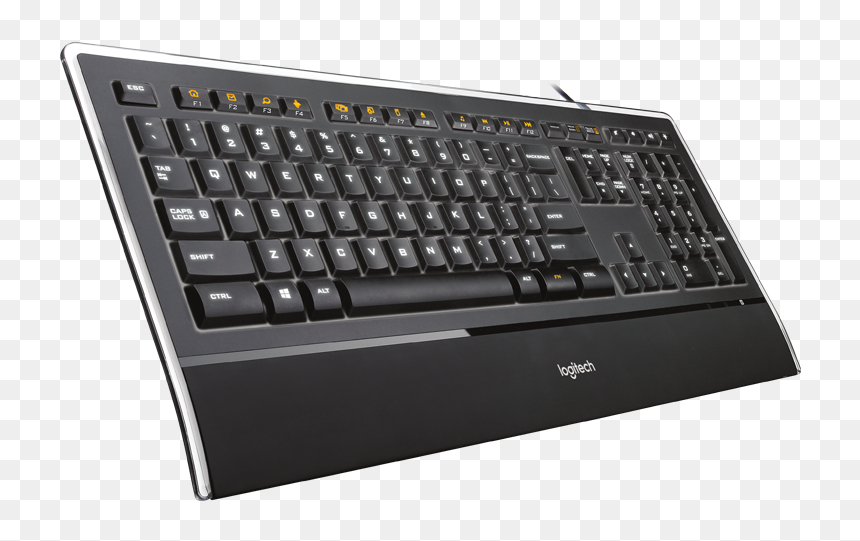 Illuminated Keyboard K740 - Logitech Keyboard Backlit, HD Png Download - keyboard transparent png