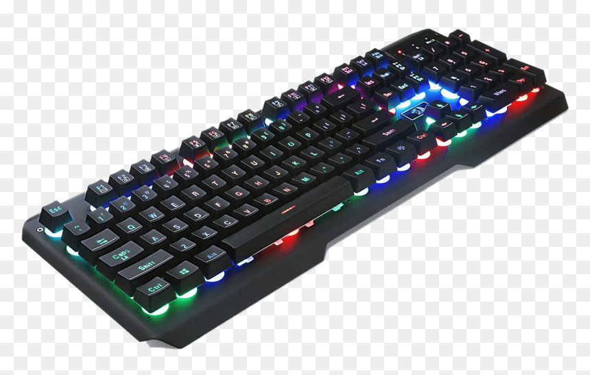 Redragon K506 Centaur 7 Color Rainbow Backlit Full - Steelserie Apex M 750, HD Png Download - keyboard transparent png