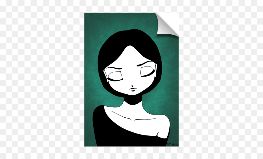 Thinking Girl - Illustration, HD Png Download - woman thinking png