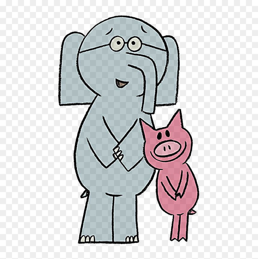 We Are In A Book The Thank You Book Should I Share - Mo Willems Piggie And Elephant, HD Png Download - book clip art png