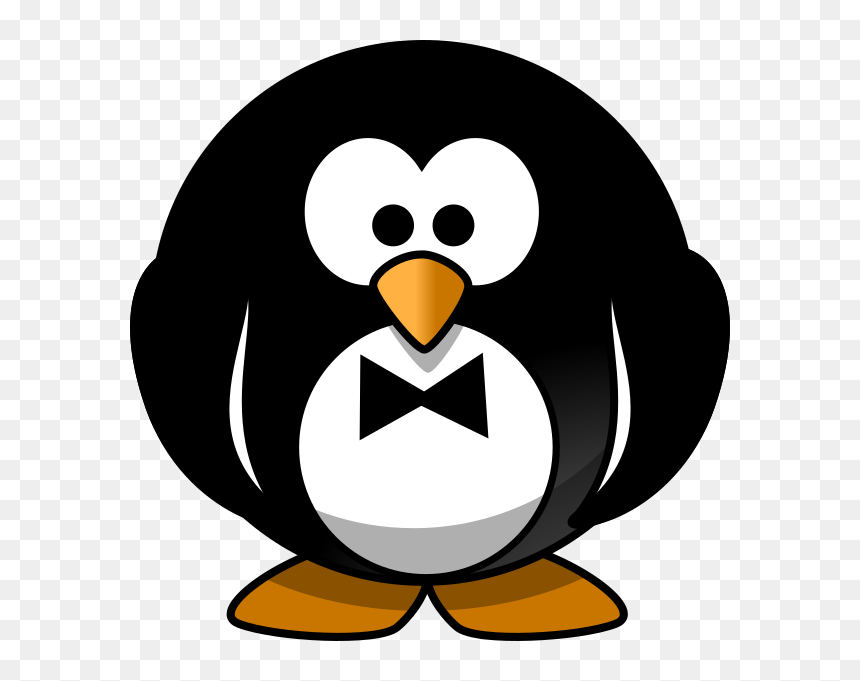 Cartoon Penguin, HD Png Download - tie clipart png