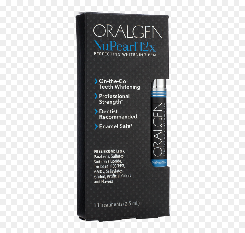 Oralgen Nupearl Pro Advanced Teeth Whitening Pen - Eye Shadow, HD Png Download - white pen png