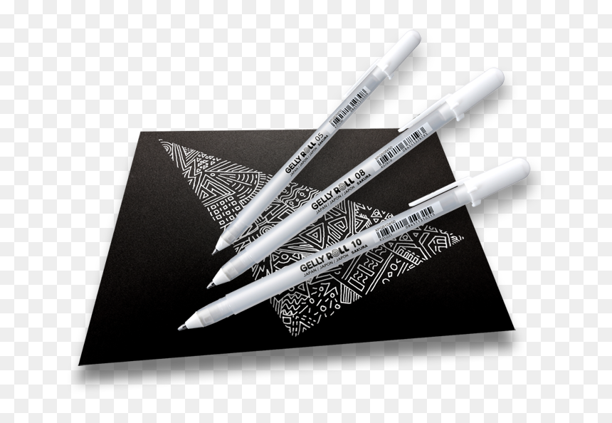 Bán Bút Gelly Roll Trắng, HD Png Download - white pen png