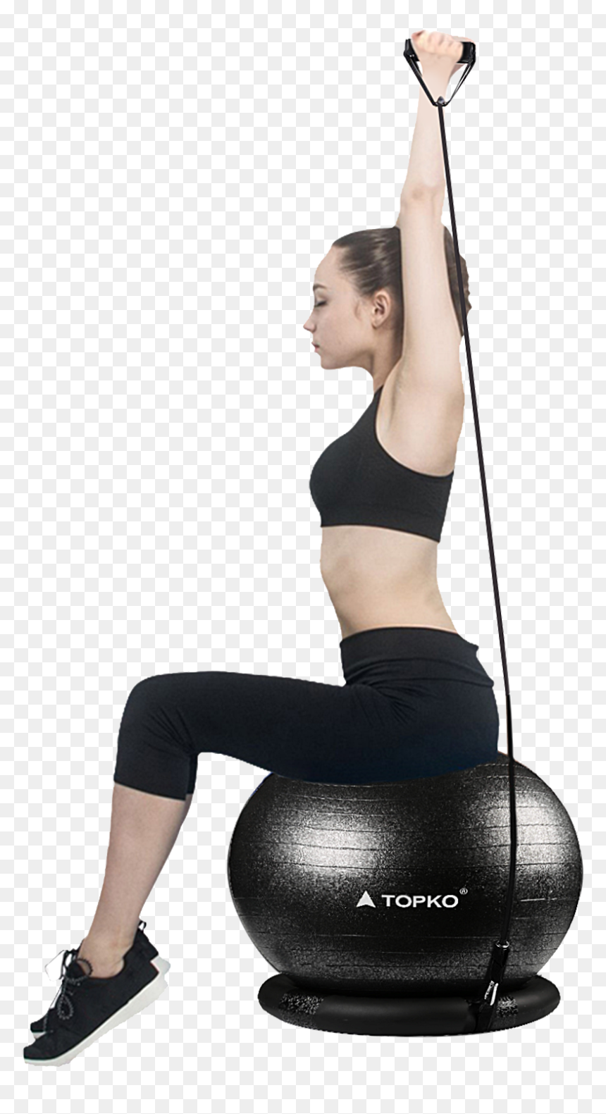Pilates, HD Png Download - yoga ball png