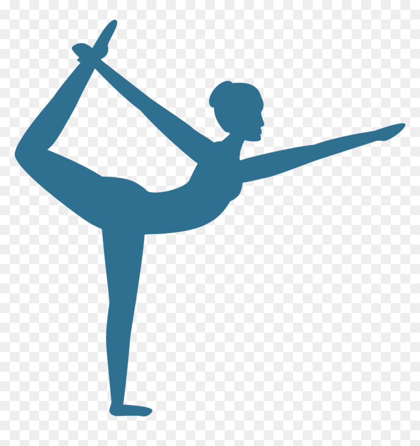 Yoga - Silhouette, HD Png Download - yoga ball png