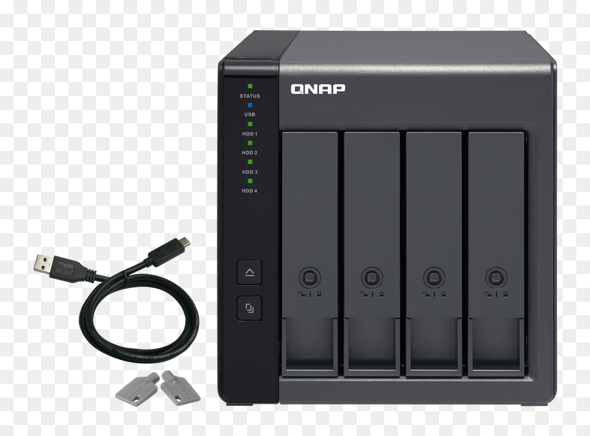 Tr-004 External Raid Enclosure - Qnap Expansion, HD Png Download - external hard drive png