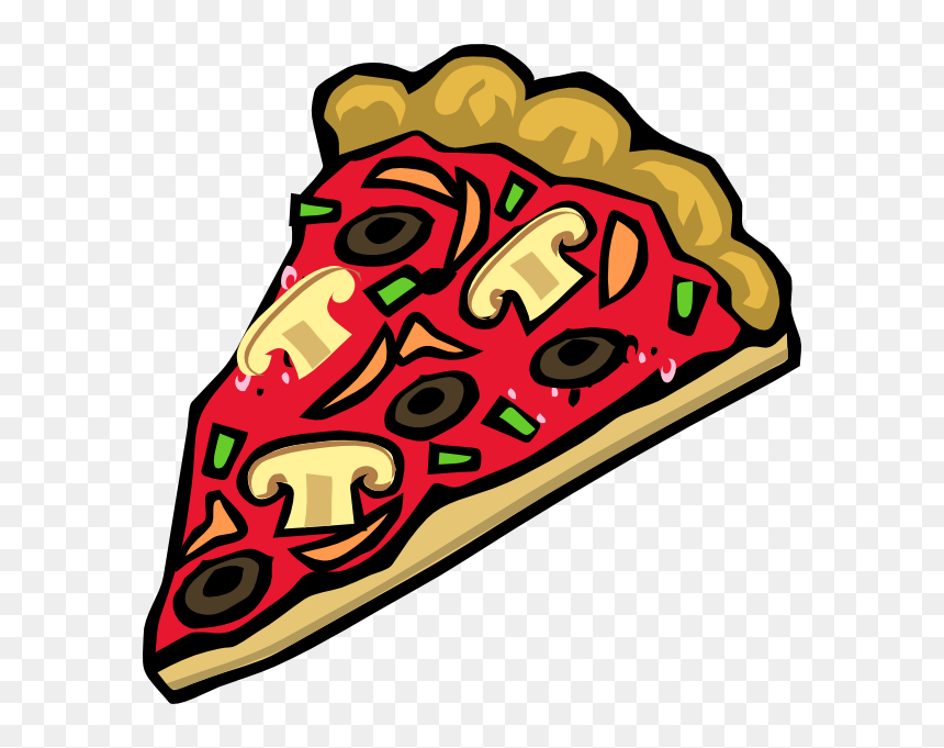 Veggie Pizza Clipart, HD Png Download - pizza clip art png